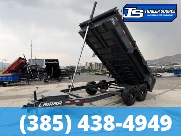 7x14 Lamar DG Dump Trailer - 14K GVWR -