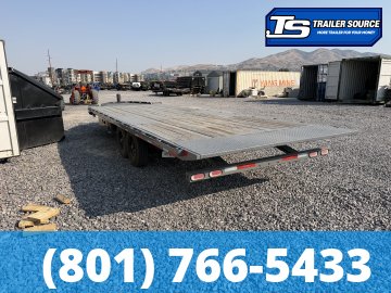 8.5x24 Diamond C DET 207 Tilt Trailer - 15K GVWR - Hydraulic Jack(s), Solar Panel