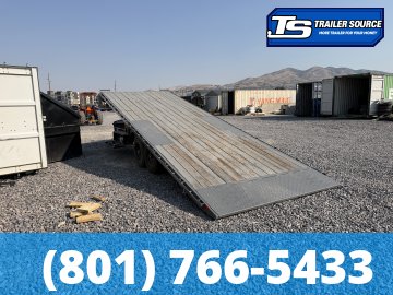 8.5x24 Diamond C DET 207 Tilt Trailer - 15K GVWR - Hydraulic Jack(s), Solar Panel