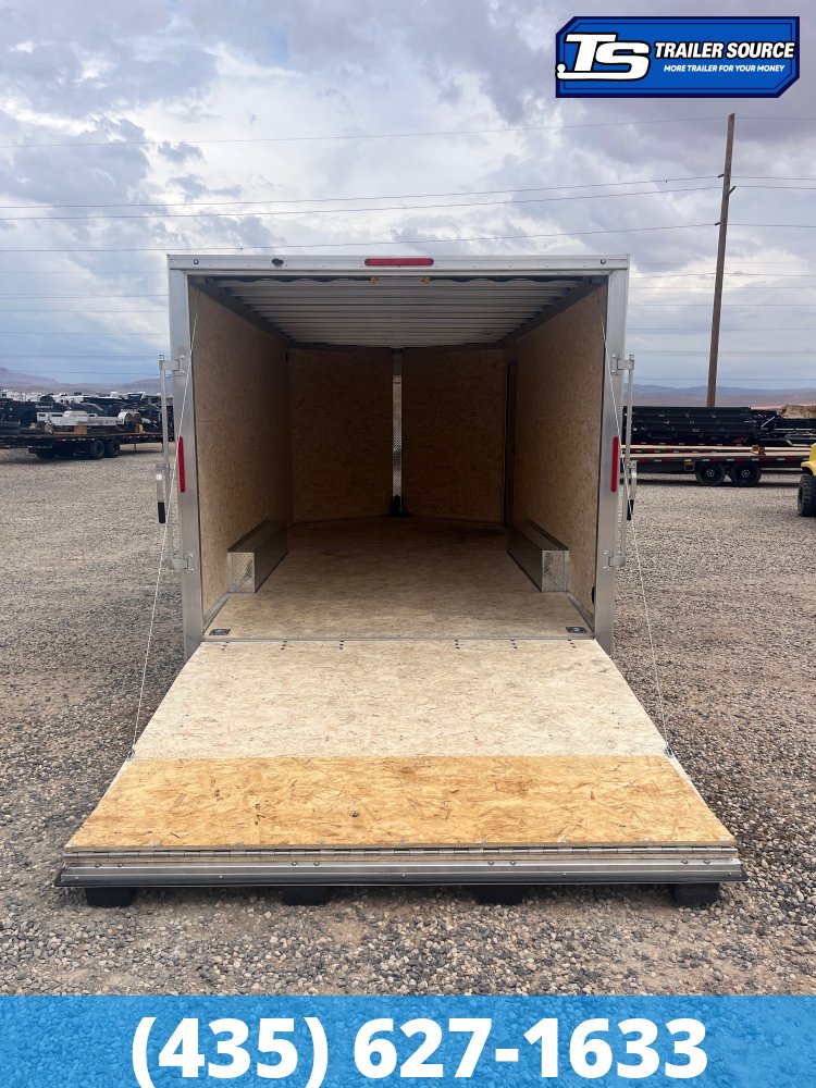 8.5x16 Alcom Aluminum EZ Hauler XLT Auto Trailer - 7'0" Interior - 7K GVWR - Dovetail