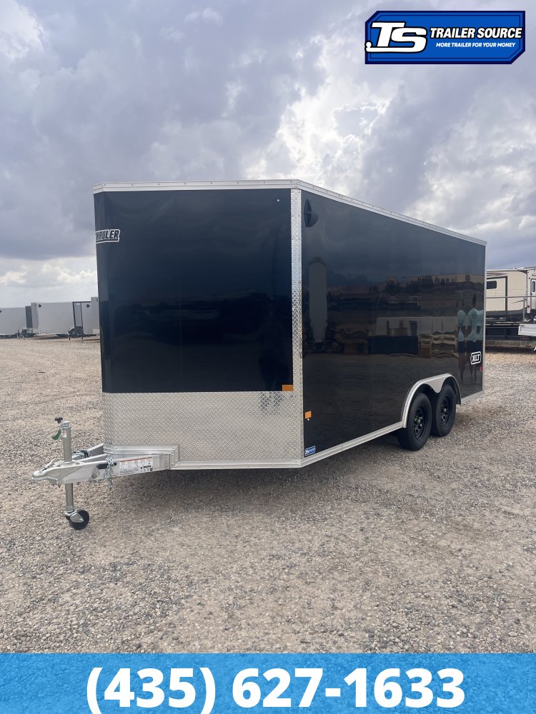 8.5x16 Alcom Aluminum EZ Hauler XLT Auto Trailer - 7'0" Interior - 7K GVWR - Dovetail