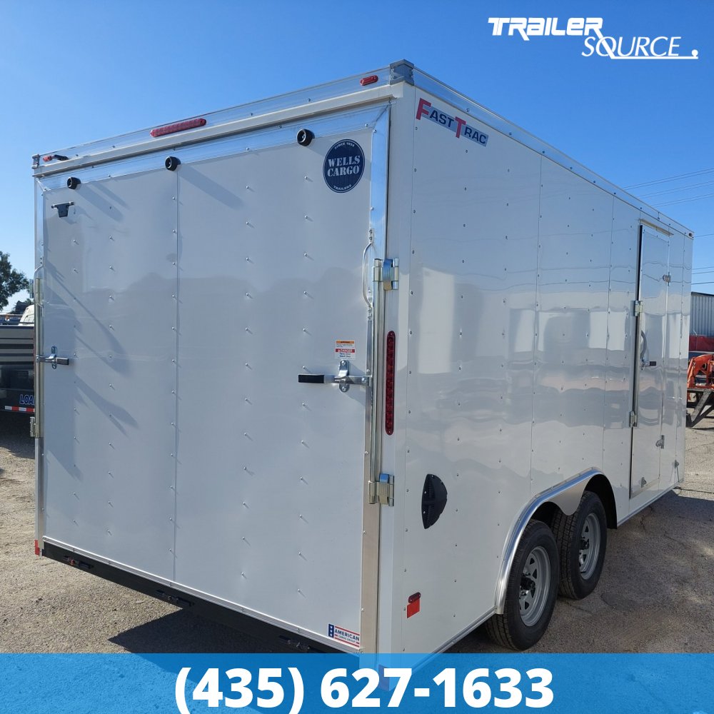 8.5x16 Wells Cargo FastTrac 7'0" Interior 7K Tandem Axle Enclosed Cargo