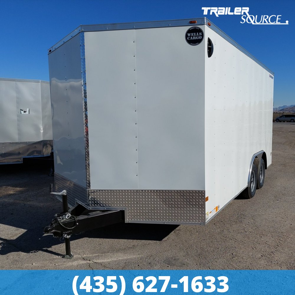 8.5x16 Wells Cargo FastTrac 7'0" Interior 7K Tandem Axle Enclosed Cargo