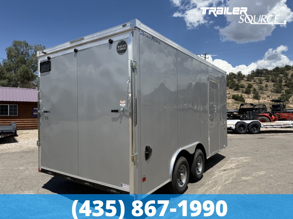 8.5x16 Wells Cargo Road Force 7'6" Interior 10K Tandem Axle Enclosed Cargo