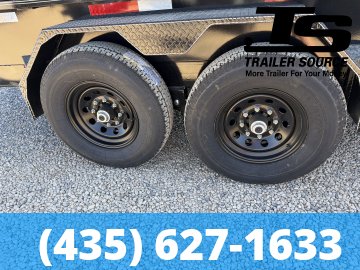 7x14 Double A Excel Series ELP Dump Trailer - 20" Sides - 14K GVWR Slide Out Ramps