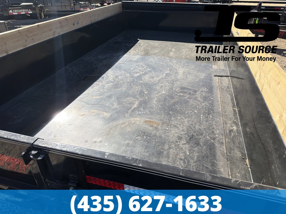 7x14 Double A Excel Series ELP Dump Trailer - 20" Sides - 14K GVWR Slide Out Ramps