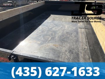 7x14 Double A Excel Series ELP Dump Trailer - 20" Sides - 14K GVWR Slide Out Ramps