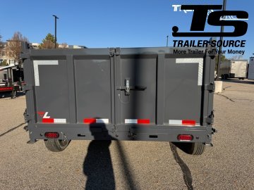 7x16 Lamar DT Dump Trailer - 36" Sides - 21K GVWR - 7G Floor, Stabilizer Jacks, Telescopic