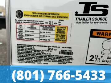 8.5x16 American Hauler Arrow Deluxe ATV Trailer - 7'0" Interior - 7K GVWR - Dovetail