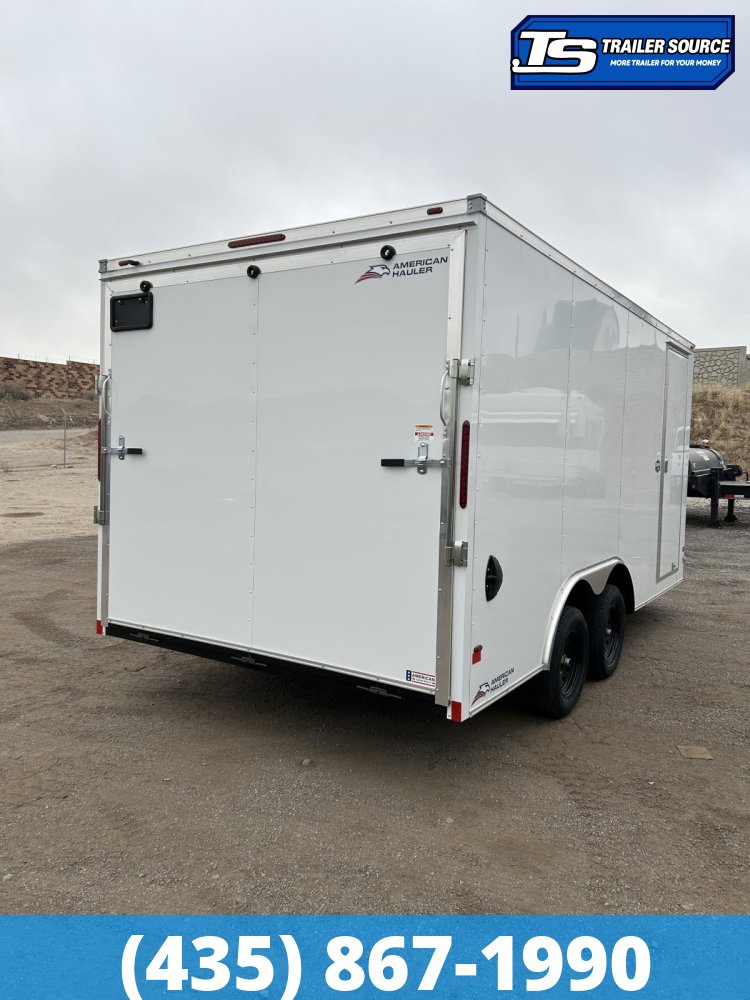 8.5x16 American Hauler Arrow Deluxe Enclosed Cargo Trailer - 7'0" Interior - 7K GVWR - Dovetail, Ramp Door