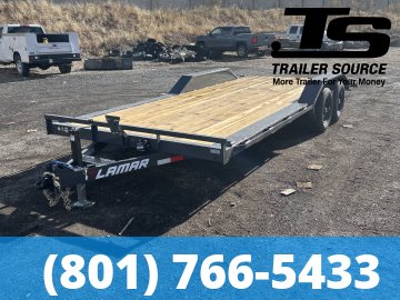 8.5x20 Lamar CC Wide Body w/ Drive Over Fenders Flatbed Car Hauler