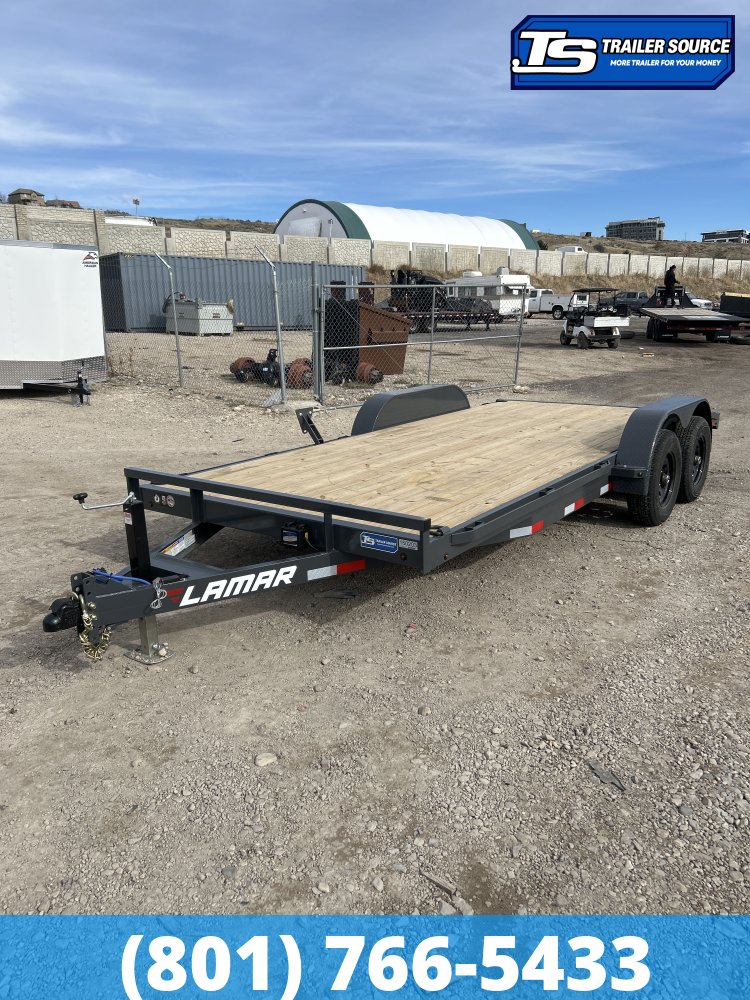7x18 Lamar CC Flatbed Car Hauler