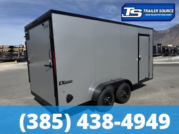 7x16 Cargo Express EX Series DLX Enclosed Cargo Trailer - 7'0" Interior - 7K GVWR - .080 PolyCor, Alloy Wheels, Black Out Package