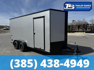 7x16 Cargo Express EX Series DLX Enclosed Cargo Trailer - 7'0" Interior - 7K GVWR - .080 PolyCor, Alloy Wheels, Black Out Package
