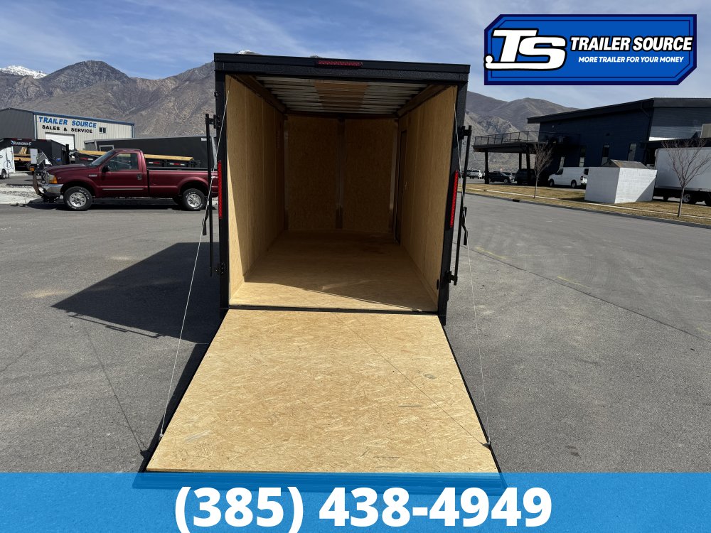 7x16 Cargo Express EX Series DLX Enclosed Cargo Trailer - 7'0" Interior - 7K GVWR - .080 PolyCor, Alloy Wheels, Black Out Package