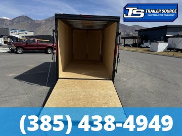 7x16 Cargo Express EX Series DLX Enclosed Cargo Trailer - 7'0" Interior - 7K GVWR - .080 PolyCor, Alloy Wheels, Black Out Package