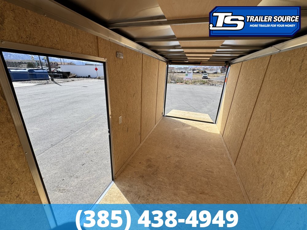 7x16 Cargo Express EX Series DLX Enclosed Cargo Trailer - 7'0" Interior - 7K GVWR - .080 PolyCor, Alloy Wheels, Black Out Package