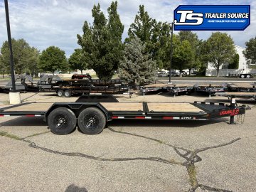 7x22 Double A Pro Series CT Tilt Trailer - 15.4K GVWR - I-Beam Frame, Torsion Axles