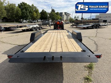 7x22 Double A Pro Series CT Tilt Trailer - 15.4K GVWR - I-Beam Frame, Torsion Axles