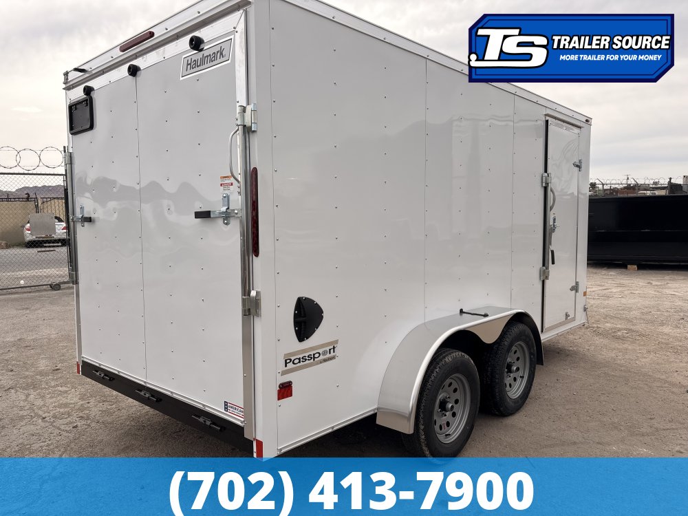 7x14 Haulmark Passport Enclosed Cargo Trailer - 6'6" Interior - 3.5K GVWR -