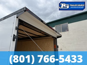 7.5x16 Look Element SE Enclosed Cargo Trailer - 7'0" Interior - 7K GVWR - .080 PolyCor, Alloy Wheels, Black Out Package, Ramp Door, Rear Spoiler w/ Load Lights, Roadside Door