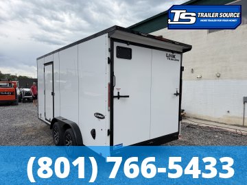 7.5x16 Look Element SE Enclosed Cargo Trailer - 7'0" Interior - 7K GVWR - .080 PolyCor, Alloy Wheels, Black Out Package, Ramp Door, Rear Spoiler w/ Load Lights, Roadside Door