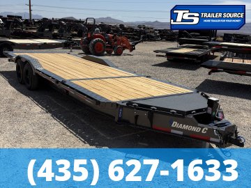 8.5x24 Diamond C HXD 208 Wide Body w/ Drive Over Fenders Tilt Trailer - 18K GVWR - ABS Brakes