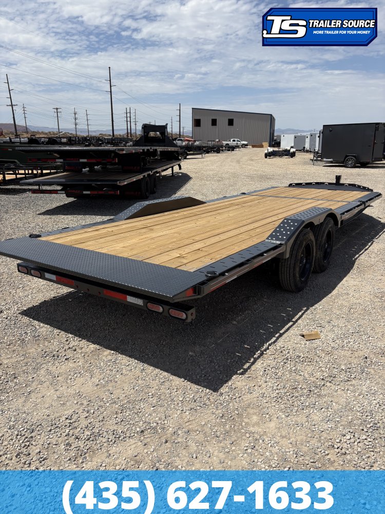 8.5x24 Diamond C HXD 208 Wide Body w/ Drive Over Fenders Tilt Trailer - 18K GVWR - ABS Brakes