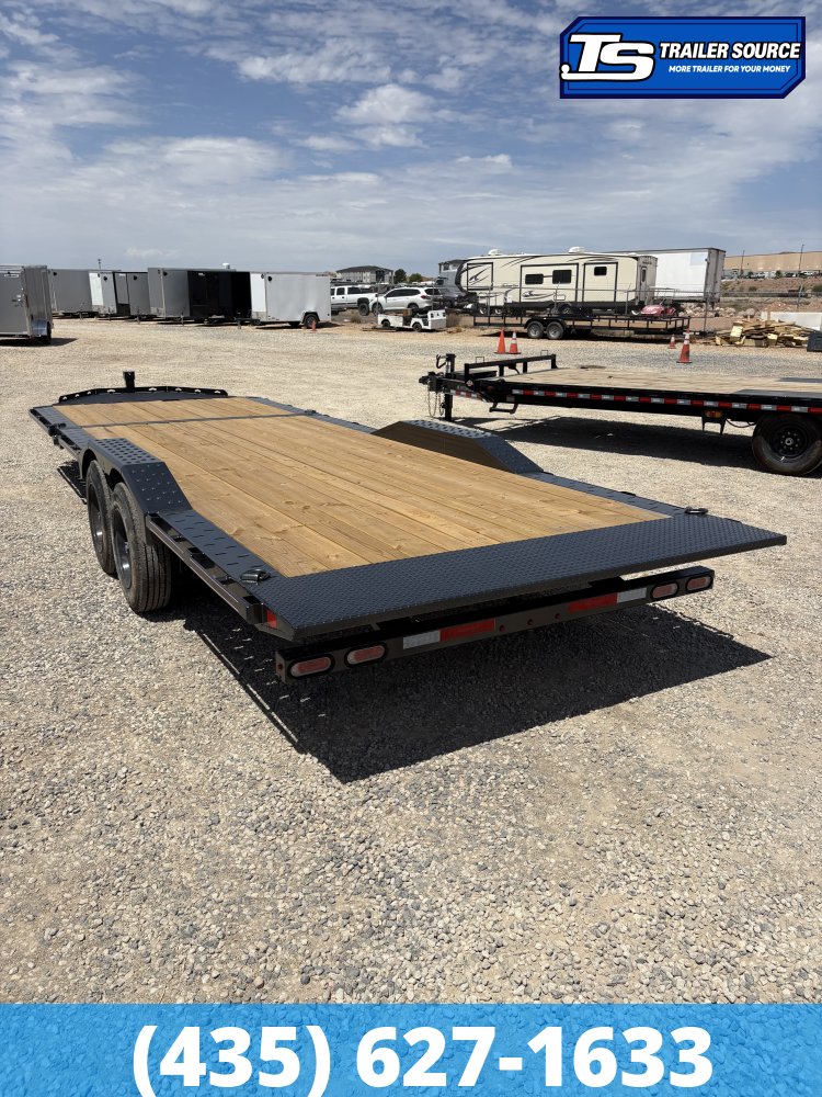 8.5x24 Diamond C HXD 208 Wide Body w/ Drive Over Fenders Tilt Trailer - 18K GVWR - ABS Brakes