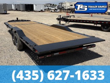 8.5x24 Diamond C HXD 208 Wide Body w/ Drive Over Fenders Tilt Trailer - 18K GVWR - ABS Brakes
