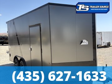 8.5x16 Look Element SE Enclosed Cargo Trailer - 7'6" Interior - 10K GVWR - .080 PolyCor, 2 Tone Color, Alloy Wheels, Black Out Package, Rear Spoiler w/ Load Lights, Rubber Coin Flo
