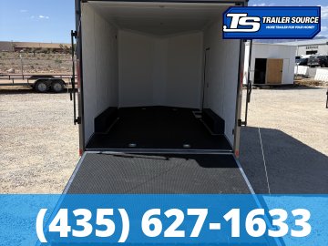 8.5x16 Look Element SE Enclosed Cargo Trailer - 7'6" Interior - 10K GVWR - .080 PolyCor, 2 Tone Color, Alloy Wheels, Black Out Package, Rear Spoiler w/ Load Lights, Rubber Coin Flo