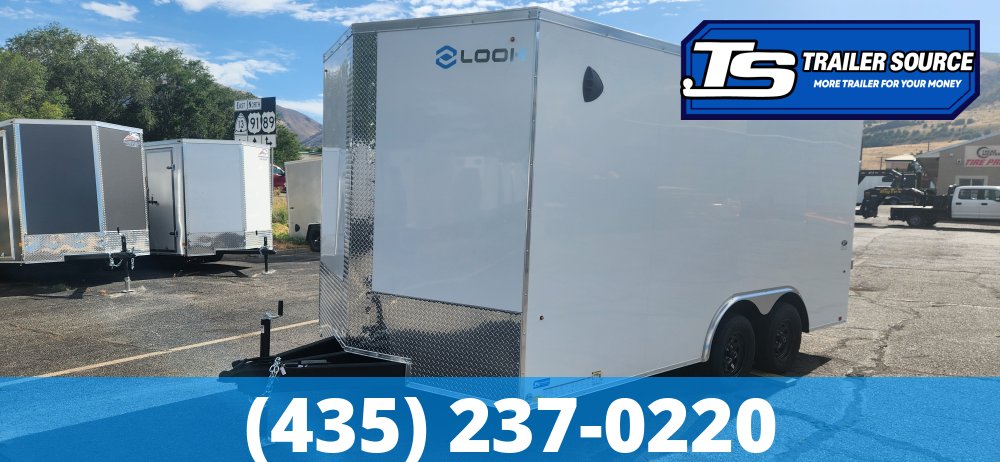 8.5x16 Look ST DLX Enclosed Cargo Trailer - 7'0" Interior - 7K GVWR - .080 PolyCor, Ramp Door, Ramp Extension