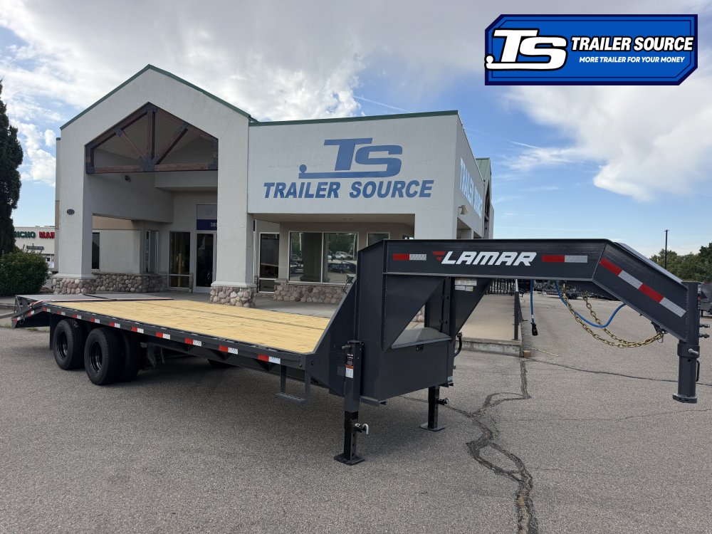 8.5x25 Lamar FD Gooseneck Equipment Max Ramps