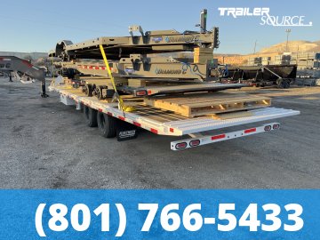 8.5x35 Diamond C FMAX-HDT 212 Gooseneck Hydraulic Dovetail Equipment Trailer -  25.9K GVWR -