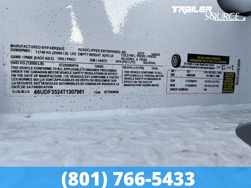 8.5x35 Diamond C FMAX-HDT 212 Gooseneck Hydraulic Dovetail Equipment Trailer -  25.9K GVWR -