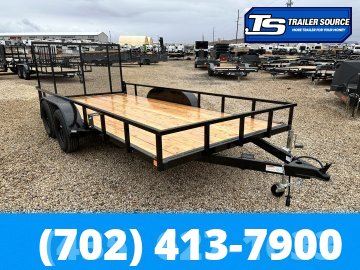7x14 Built MAX Series Tandem Axle Utility Trailer - 7K GVWR - Ramp Gate