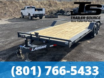 8.5x20 Lamar CC Wide Body w/ Drive Over Fenders Flatbed Car Hauler