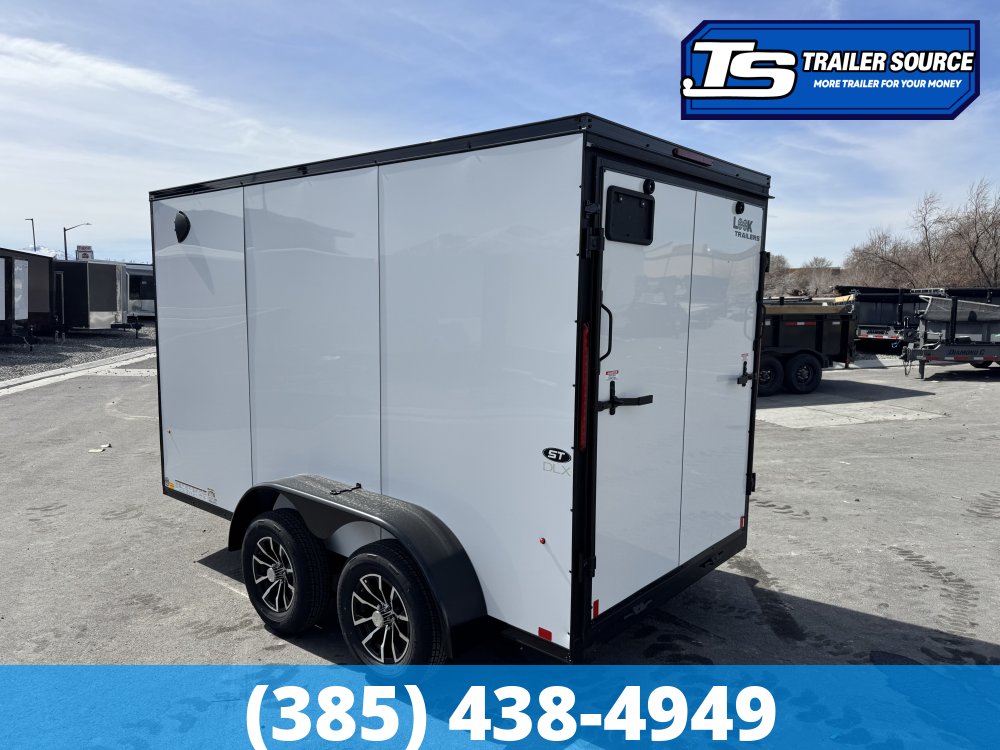 6x12 Look ST DLX Enclosed Cargo Trailer - 6'6" Interior - 7K GVWR - .080 PolyCor, Alloy Wheels, Black Out Package