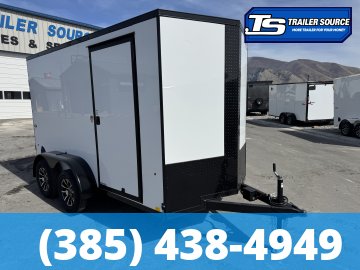 6x12 Look ST DLX Enclosed Cargo Trailer - 6'6" Interior - 7K GVWR - .080 PolyCor, Alloy Wheels, Black Out Package