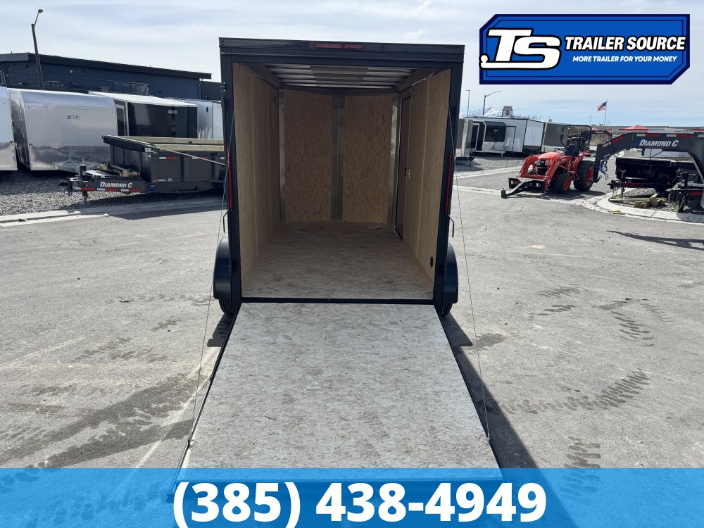 6x12 Look ST DLX Enclosed Cargo Trailer - 6'6" Interior - 7K GVWR - .080 PolyCor, Alloy Wheels, Black Out Package