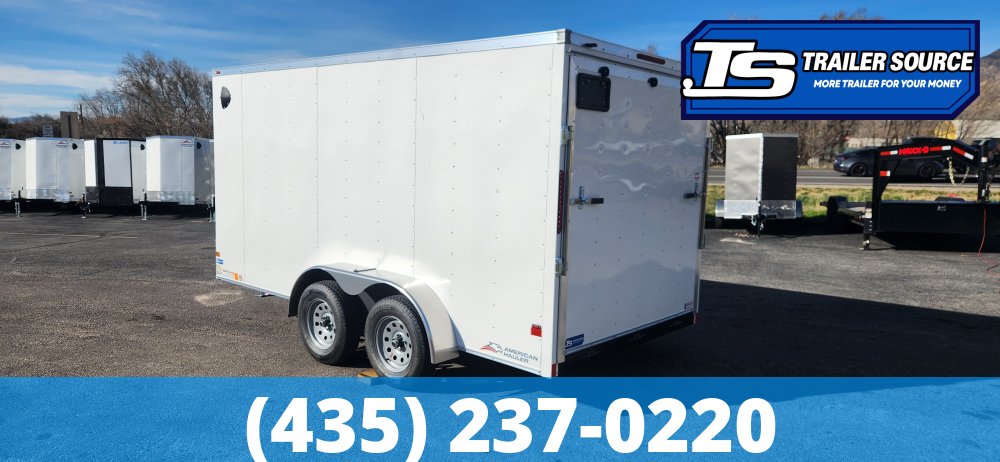 7x14 American Hauler Arrow Enclosed Cargo Trailer - 6'6" Interior - 3.5K GVWR -