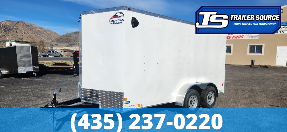 7x14 American Hauler Arrow Enclosed Cargo Trailer - 6'6" Interior - 3.5K GVWR -