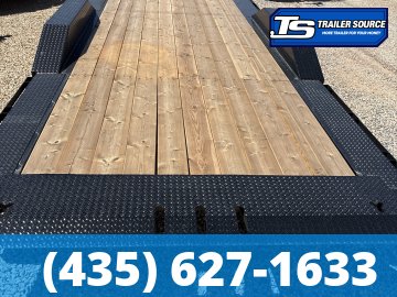 8.5x22 Double A Pro Series HT Power Tilt Trailer - 15.4K GVWR - Wide Body w/ Drive Over Fenders, Winch Plate