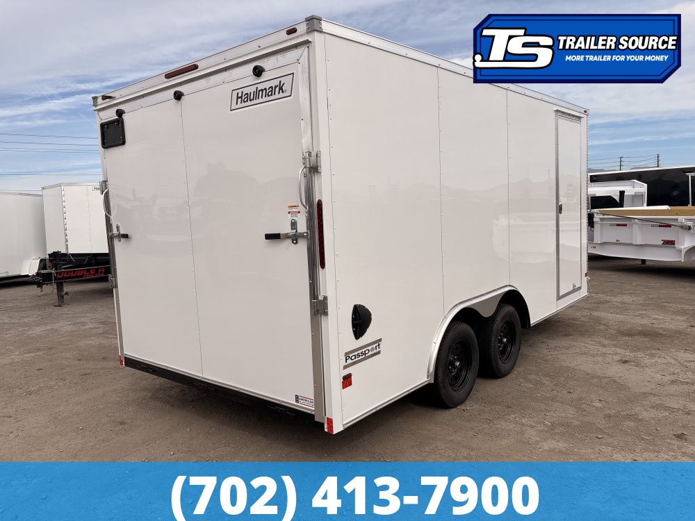8.5x16 Haulmark Passport DELUXE Enclosed Cargo Trailer - 7'0" Interior - 7K GVWR -