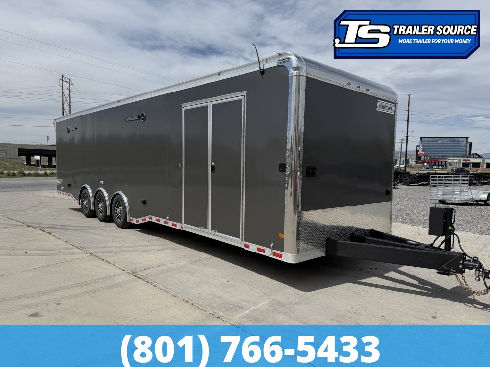 8.5x34 Haulmark Edge Burnout Pkg Enclosed Car Hauler Trailer - 7'6" Interior - 18K GVWR -
