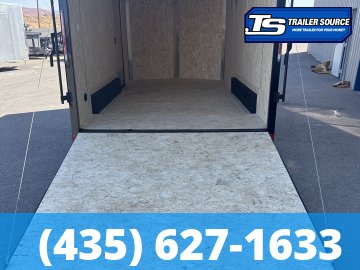 7.5x14 Look Element SE Enclosed Cargo Trailer - 7'0" Interior - 7K GVWR - .080 PolyCor, Alloy Wheels, Black Out Package, Rear Spoiler w/ Load Lights, Roadside Door