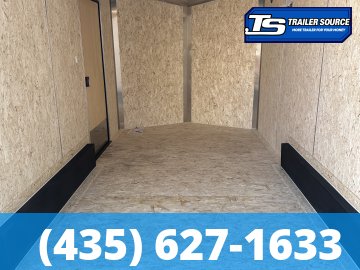 7.5x14 Look Element SE Enclosed Cargo Trailer - 7'0" Interior - 7K GVWR - .080 PolyCor, Alloy Wheels, Black Out Package, Rear Spoiler w/ Load Lights, Roadside Door