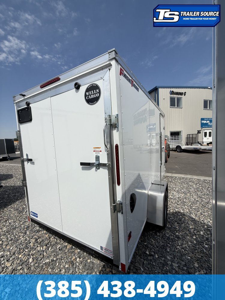 6x12 Wells Cargo FastTrac Enclosed Cargo Trailer - 6'6" Interior - 3.5K GVWR - .080 PolyCor