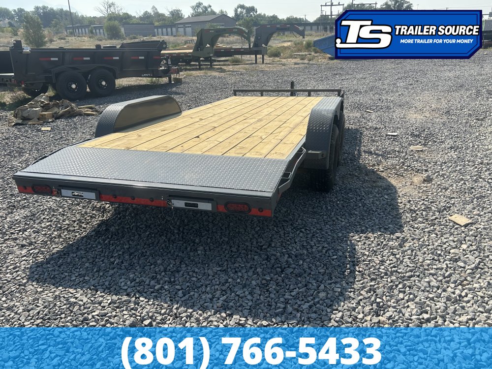 7x16 Lamar CC Flatbed Car Hauler Trailer - 10K GVWR -